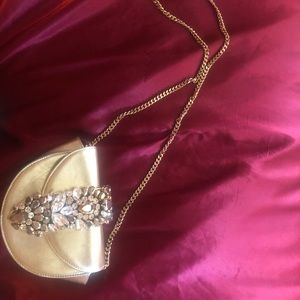 Gold Brigitte Mini Jeweled Top-Handle GEDEBE Bag